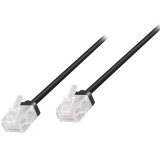 Logilink Cat.6A Slim High-Flex patch kábel fekete 3,00 m