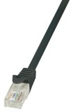 LogiLink CAT5e UTP Patch Kábel AWG26 fekete, 7,5m