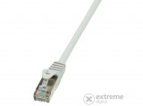 LogiLink Cat6 FTP kábel, réz-alumínium, 10 m, AWG26, árnyékolt, szürke
