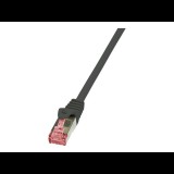 LogiLink CAT6 S/FTP Patch Cable PrimeLine AWG27 PIMF LSZH black 0,50m (CQ2023S)