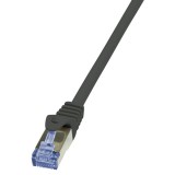 LogiLink CAT6A S/FTP Patch Cable PrimeLine AWG26 PIMF LSZH black 5,00m