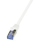 LogiLink CAT6A S/FTP Patch Cable PrimeLine AWG26 PIMF LSZH white 30m