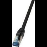 LogiLink Cat6A S/FTP PUR Patch 1m fekete (CQ6035S)