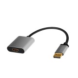 LogiLink CDA0108 video átalakító kábel 0,15 M DisplayPort HDMI Fekete, Szürke