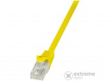 LOGILINK CP2017U Cat6 UTP kábel, réz-alumínium, 0,25 m, sárga