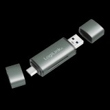 Logilink CR0043 USB 3.2 Gen1 kártyaolvasó, SD és microSD kártyához, alumínium ház