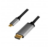 Logilink CUA0101 USB-C 3.2 Gen1 - HDMI 2.0 Kábel 1.8m - Fekete (CUA0101)