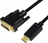 Logilink DisplayPort DVI-D Cable 5m Black CV0133