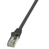 LogiLink F/UTP patch kábel Cat.5e 1m fekete (CP1033S)