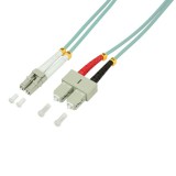 Logilink Fiber duplex patch kábel OM3 50/125 LC-SC 1m aqua (FP3LS01) (FP3LS01)