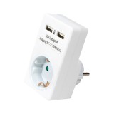 LogiLink Hálózati (AC) adapter 2xUSB töltővel (2x1A) PA0112