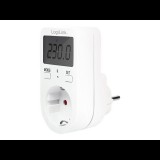 Logilink Hálózati Elosztó 1DIN Fali (Fogyásztásmérővel) White (EM0002A)