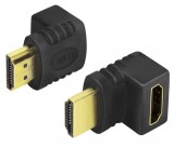 Logilink HDMI Adapter small size, AM to AF in 90 degree