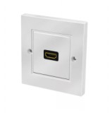 Logilink HDMI fali lemez csatlakozóval HDMI aljzat, 1 portos, fehér