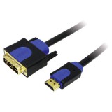 Logilink HDMI to DVI male/male cable 10m Black CHB3110