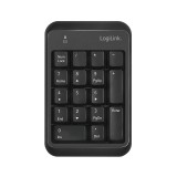 LogiLink ID0201 numerikus billentyűzet Laptop Bluetooth Fekete