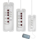 LogiLink KAB0078 kábelrendező Univerzális Kábeldoboz Fehér 3 db