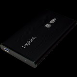 LogiLink külső ház Alu (2,5", SATA, USB 3.0, fekete)