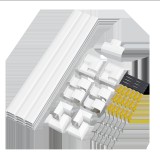 LogiLink Loiglink Kábelcsatorna készlet, falra szerelhető, 67db, fehér (KAB0110) (KAB0110)