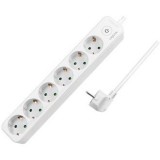 LogiLink LPS247 elektromos elosztó 1,5 M 6 AC kimenet(ek) Beltéri Fehér