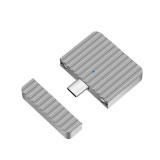 Logilink Nagyon kicsi USB 3.2 Gen2x1 SSD ház, USB-C PCIe NVMe, ezüst (UA0423)