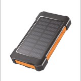 Logilink Napelemes power bank 8000 mAh, zseblámpa, 2x USB-A, narancs-fekete