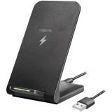 Logilink Okostelefon állvány vezeték nélküli töltés funkcióval, 2 tekercs, 15 W, fekete