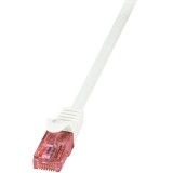 LogiLink Patch kábel PrimeLine, Cat.6, U/UTP, fehér, 0,5 m