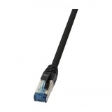 Logilink Patch kábel, PUR, Cat.6A, S/FTP, fekete, 40 m (CQ6135S) (CQ6135S)