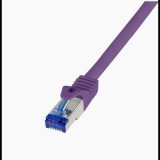 Logilink Patch kábel Ultraflex Cat.6A S/FTP 0,5m lila (C6A029S) (C6A029S)