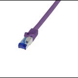 Logilink Patch kábel Ultraflex, Cat.6A, S/FTP, lila, 1 m