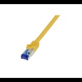 Logilink Patch kábel Ultraflex, Cat.6A, S/FTP, sárga, 5 m