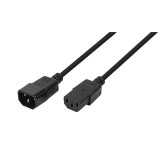 Logilink Power cable extension IEC C14 to IEC C13 3m Black CP110