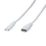 Logilink Power cord extension IEC C8 male to IEC C7 female 2m White CP132