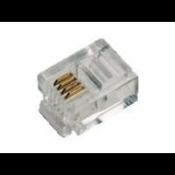 LogiLink RJ11 Elemes csatlakozódugasz, árnyékolatlan 100db (MP0018)