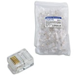 Logilink RJ12 telefon csatlakozó dugó, 100db (MP0019)