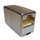 LogiLink RJ45 Mini inline csatlakozó 1:1 Cat.5e, árnyékolt, fém