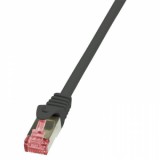 LogiLink S/FTP PIMF patch kábel CAT6 10m fekete  (CQ2093S)