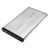 LogiLink Szuper gyors USB 3.0 alumínium HDD ház, 2,5" SATA HDD-hez, ezüst