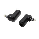 Logilink Toslink apa - Toslink anya derékszögű audio adapter fekete (CA1017)