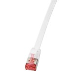 Logilink U/FTP SlimLine lapos patch kábel Cat.6A, 3m, fehér (CF2061S) (CF2061S) - UTP