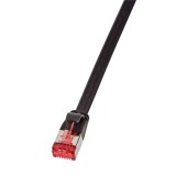 Logilink U/FTP SlimLine lapos patch kábel, Cat.6A, 3m, fekete (CF2063S) (CF2063S) - UTP