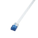 LogiLink U/UTP SlimLine lapos patch kábel Cat.6 3m fehér  (CF2061U) (CF2061U) - UTP
