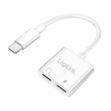 Logilink UA0433 USB-C adapter with PD charging port White