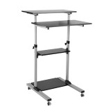 Logilink Ülő-álló munkaállomás, állítható magasságú, mobil, max. 60 kg