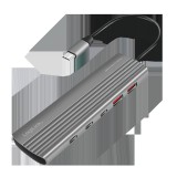Logilink Ultravékony USB 3.2 Gen2 hub, 2x USB-A, 8x USB-C, PD, 100 W, asztroszürke (UA0415) (UA0415)
