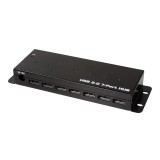 Logilink USB 2.0, 7 portos HUB ipari szintű, fém ház (UA0318) (UA0318)