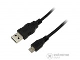 LogiLink USB 2.0 A - Micro USB-B  kábel, 0,6m