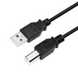 Logilink USB 2.0 kábel, AM to BM, fekete, 2m (CU0007B)