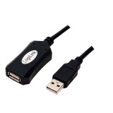 LogiLink USB 2.0 Repeater Cable - 5.0m USB kábel 5 M USB A